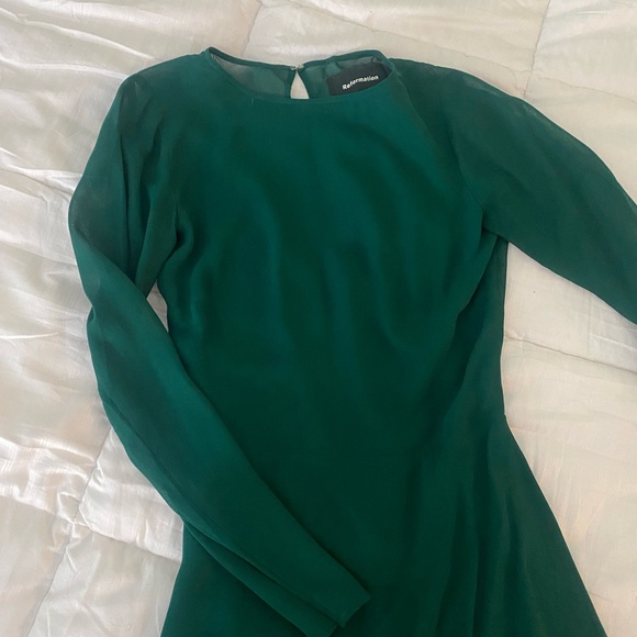 REFORMATION emerald dress - Picture 2 of 6
